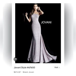 Jovani formal maxi gown in Peacock blue